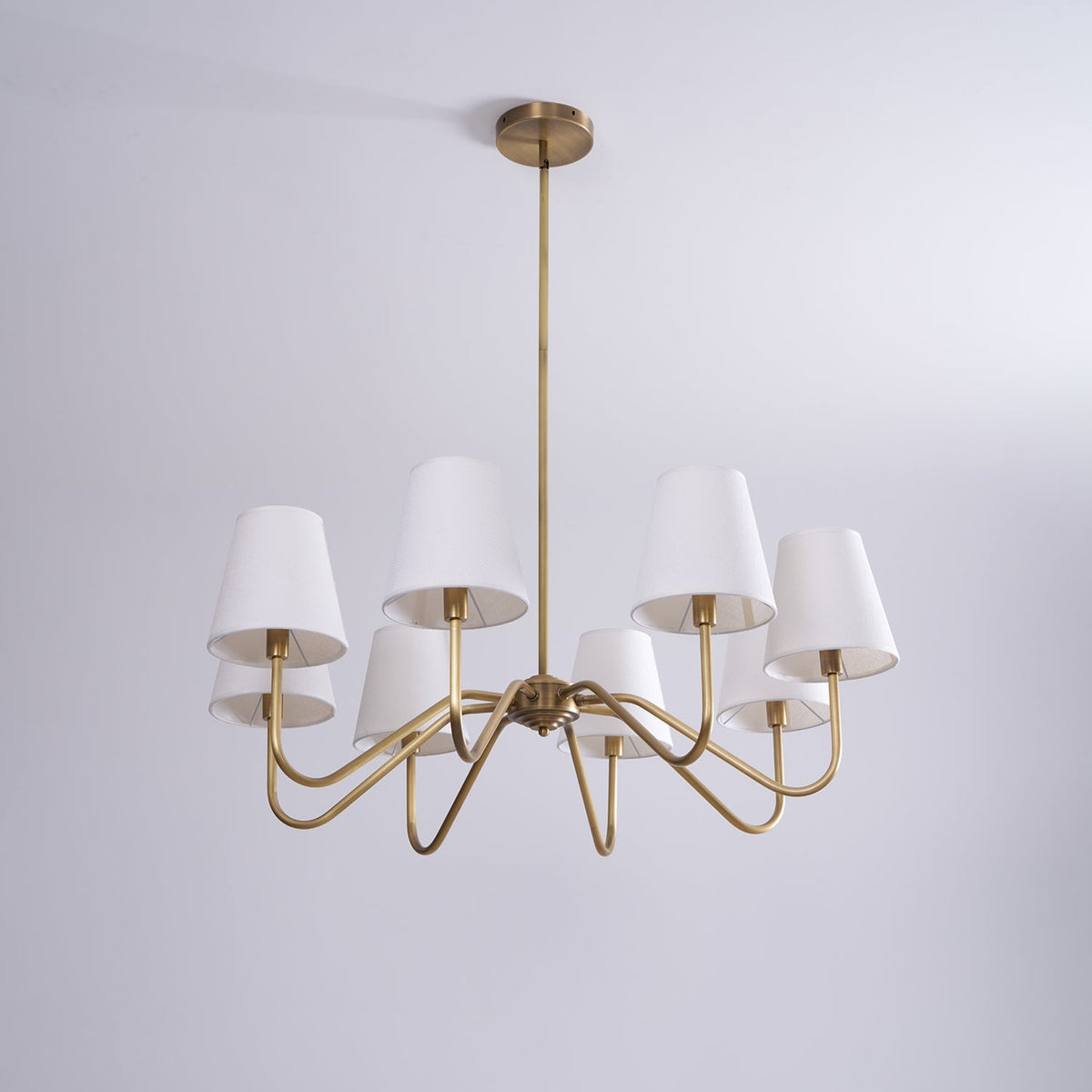 Opaluxe Brass Chandelier