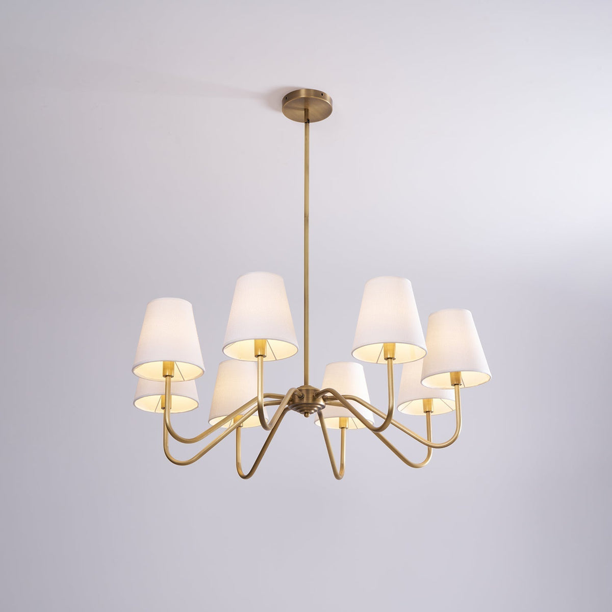 Opaluxe Brass Chandelier