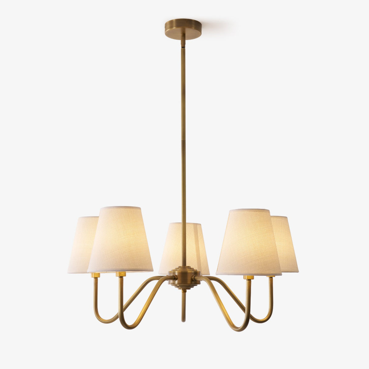 Opaluxe Brass Chandelier