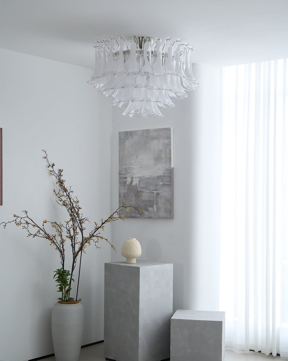 Wave Murano Ceiling Lamp