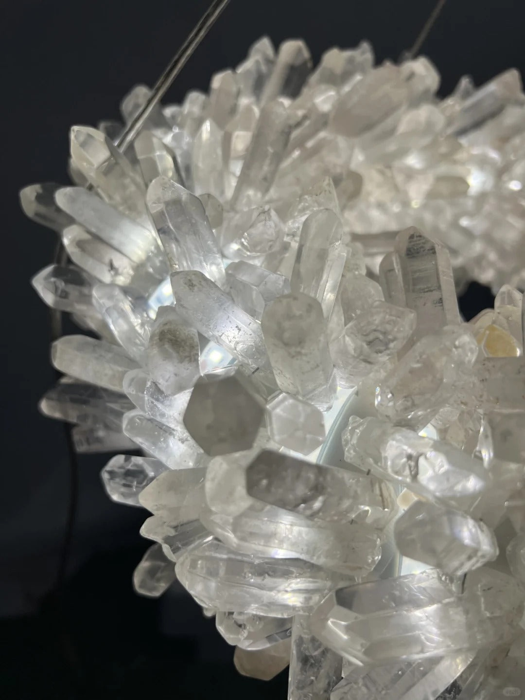 Oval Modern Clear Geode Quartz Crystal Chandelier for Dining Room - view 6