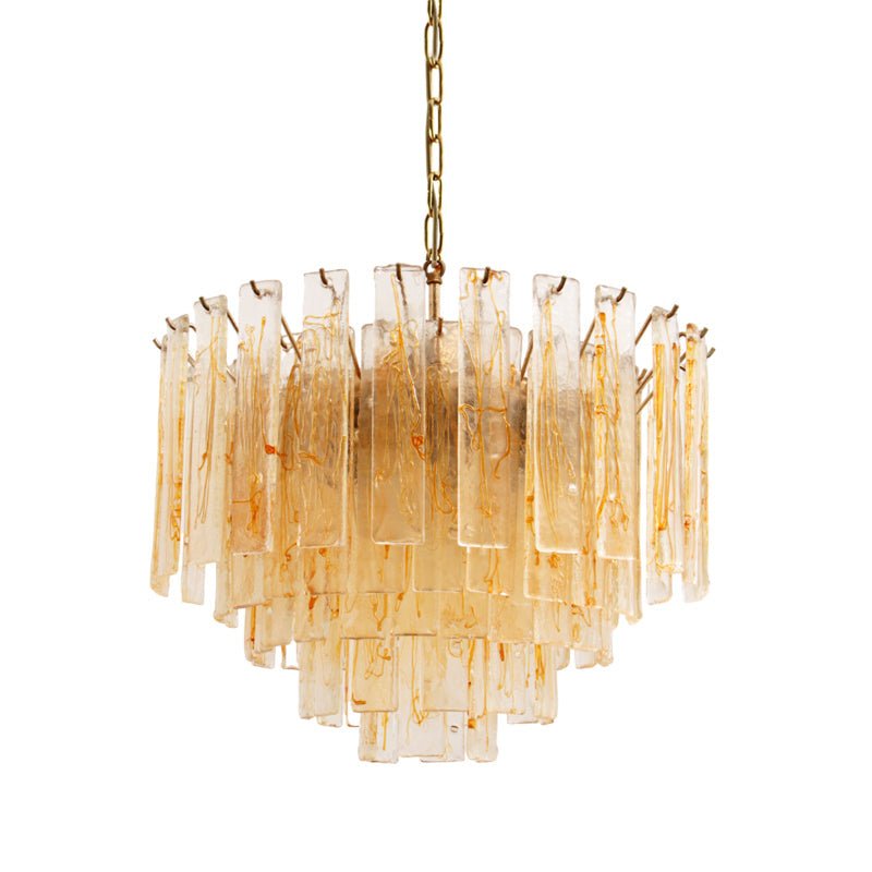 Golden Amber Murano Glass Chandelier - view 11