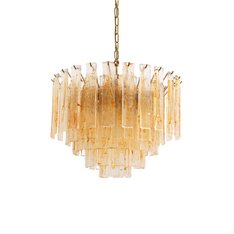 Golden Amber Murano Glass Chandelier - view 12