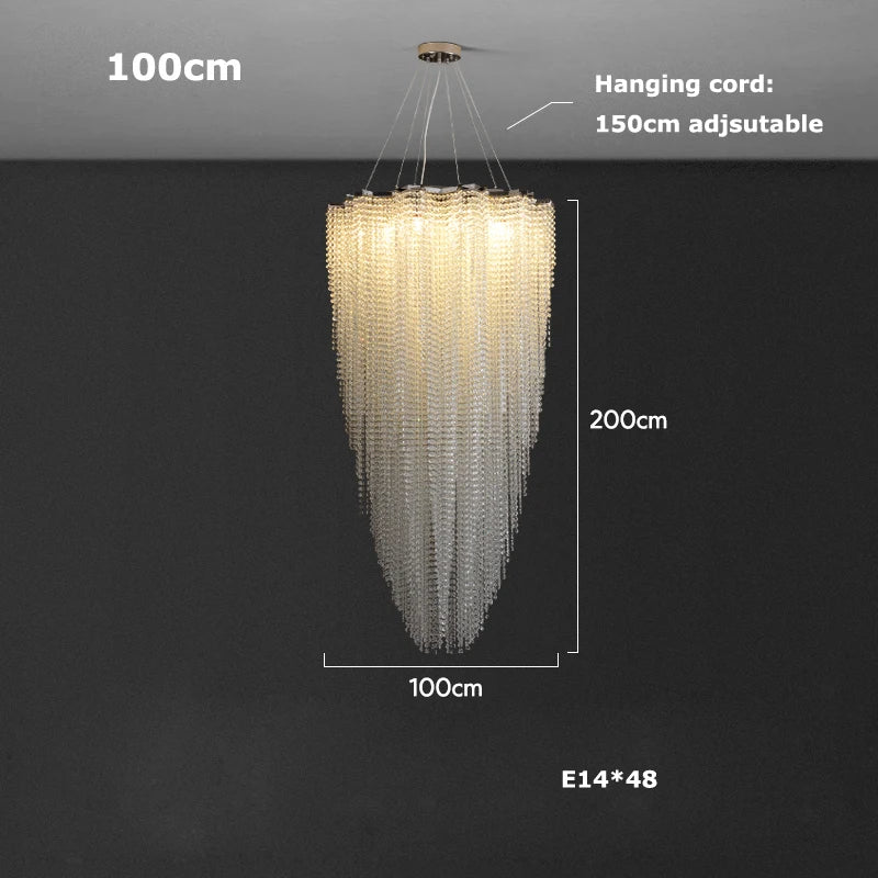 Alleri Crystal Foyer Chandelier - view 10