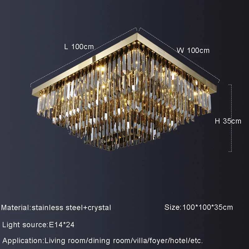 Gio Smoke Grey Crystal Ceiling Chandelier - view 14