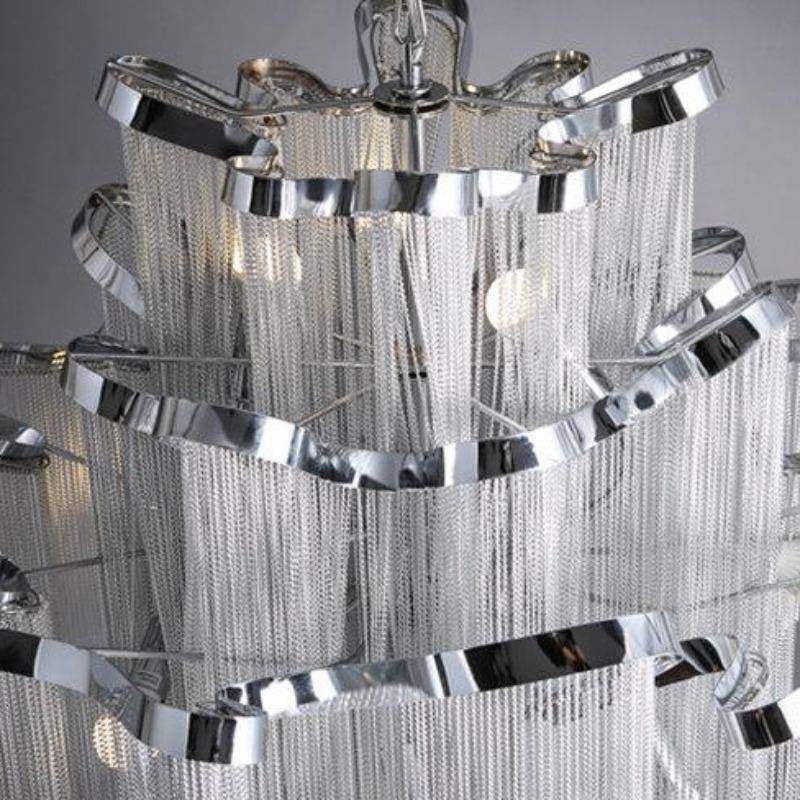 Cadena Metal Tassel Chandelier - view 4