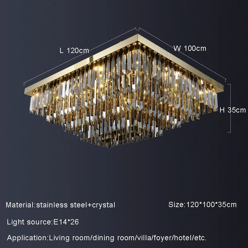 Gio Smoke Grey Crystal Ceiling Chandelier - view 7