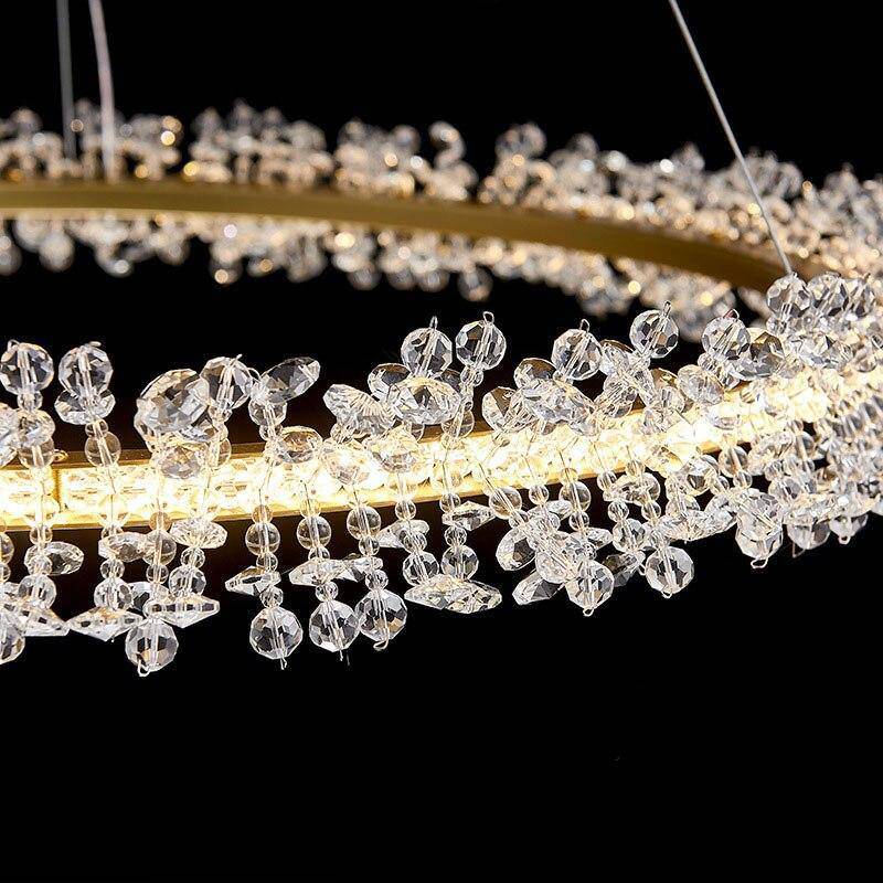 Capri Double Ring Crystal Chandelier - view 4