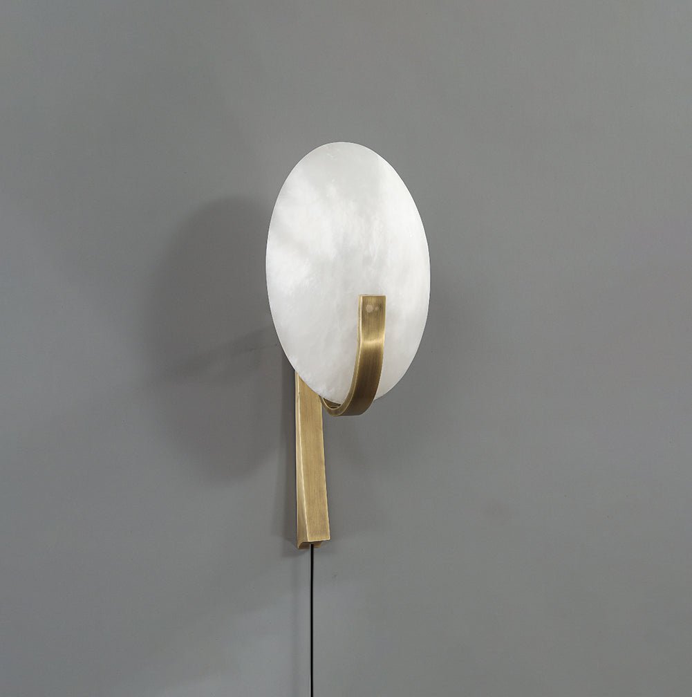 Alice Alabaster Plug-in Wall Lamp - view 4
