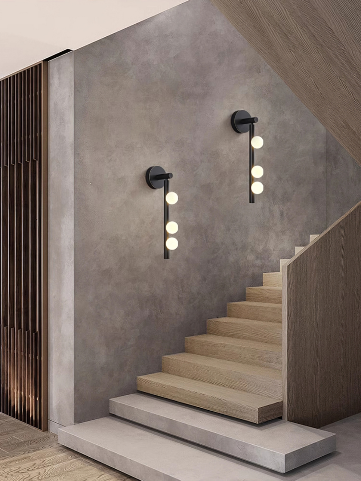 Brass Glass Tube Plug-in Wall Lamp - view 99