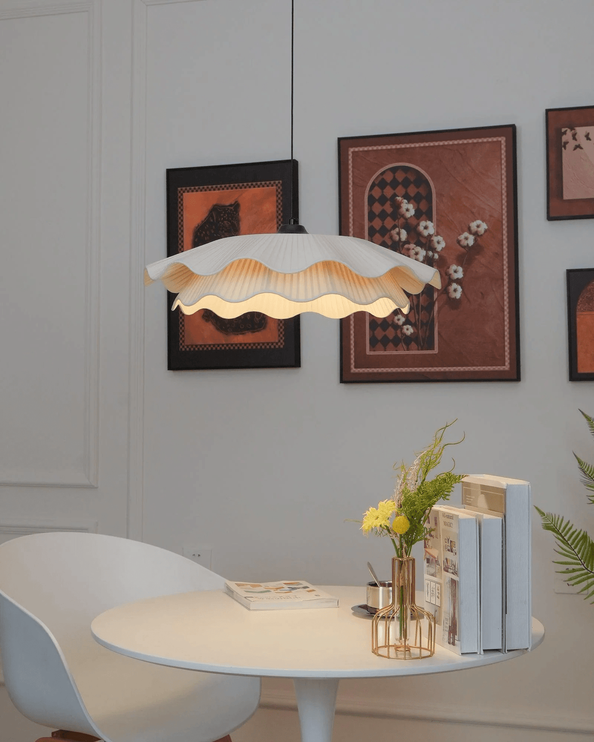 Arwen Fabric Wave Pendant Lamp