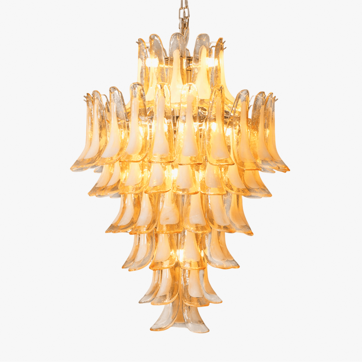 Amber Cloud Murano Glass Petals Chandelier - view 18
