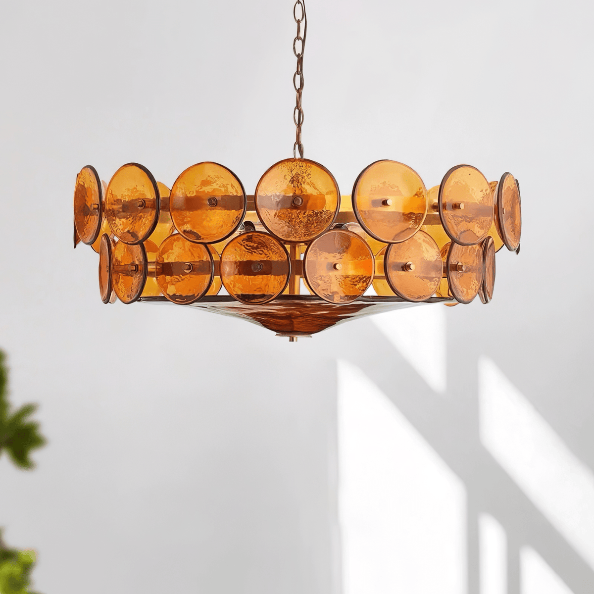 Solaris Disc Murano Chandelier