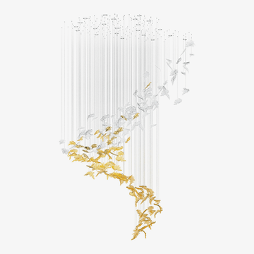 Flying Leaves Chandelier
