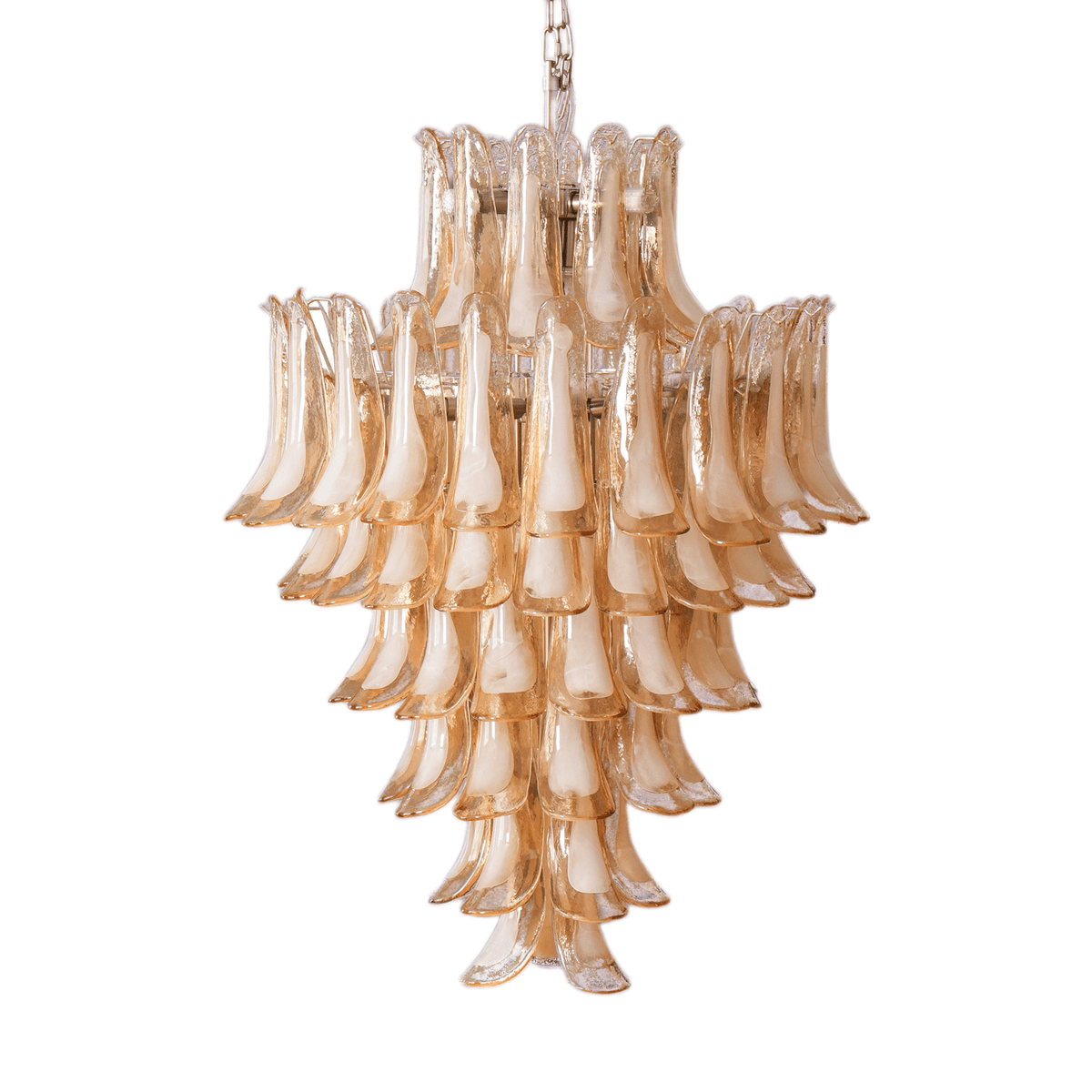 Amber Cloud Murano Glass Petals Chandelier - view 17