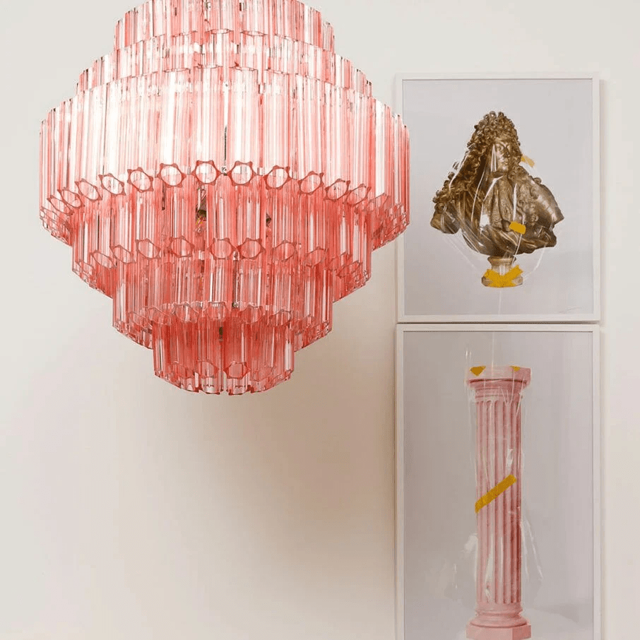 Pink Palermo Murano Chandelier - view 4