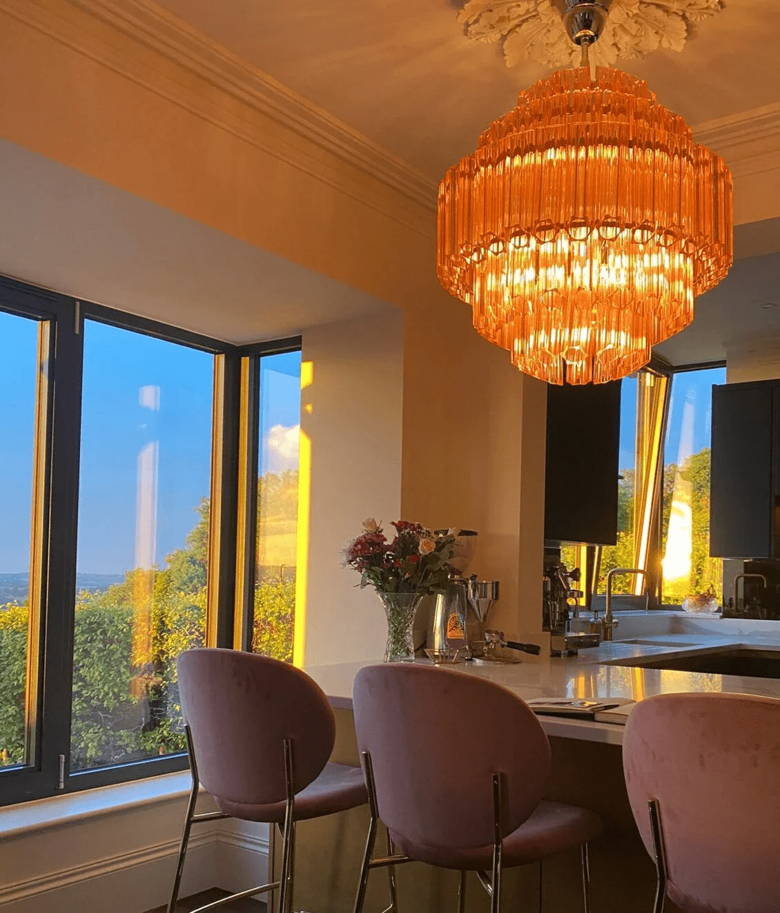 Pink Palermo Murano Chandelier - view 9
