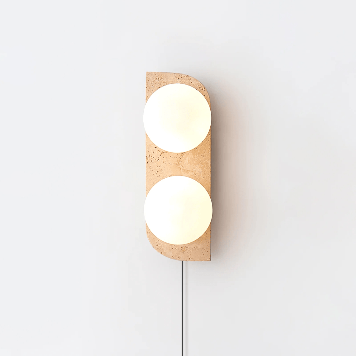 Elysian Travertine Plug-in Wall Light
