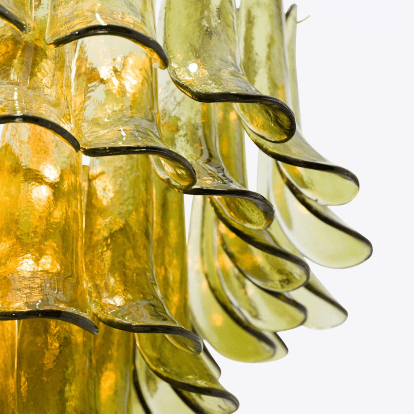 Green Petalo Chandelier