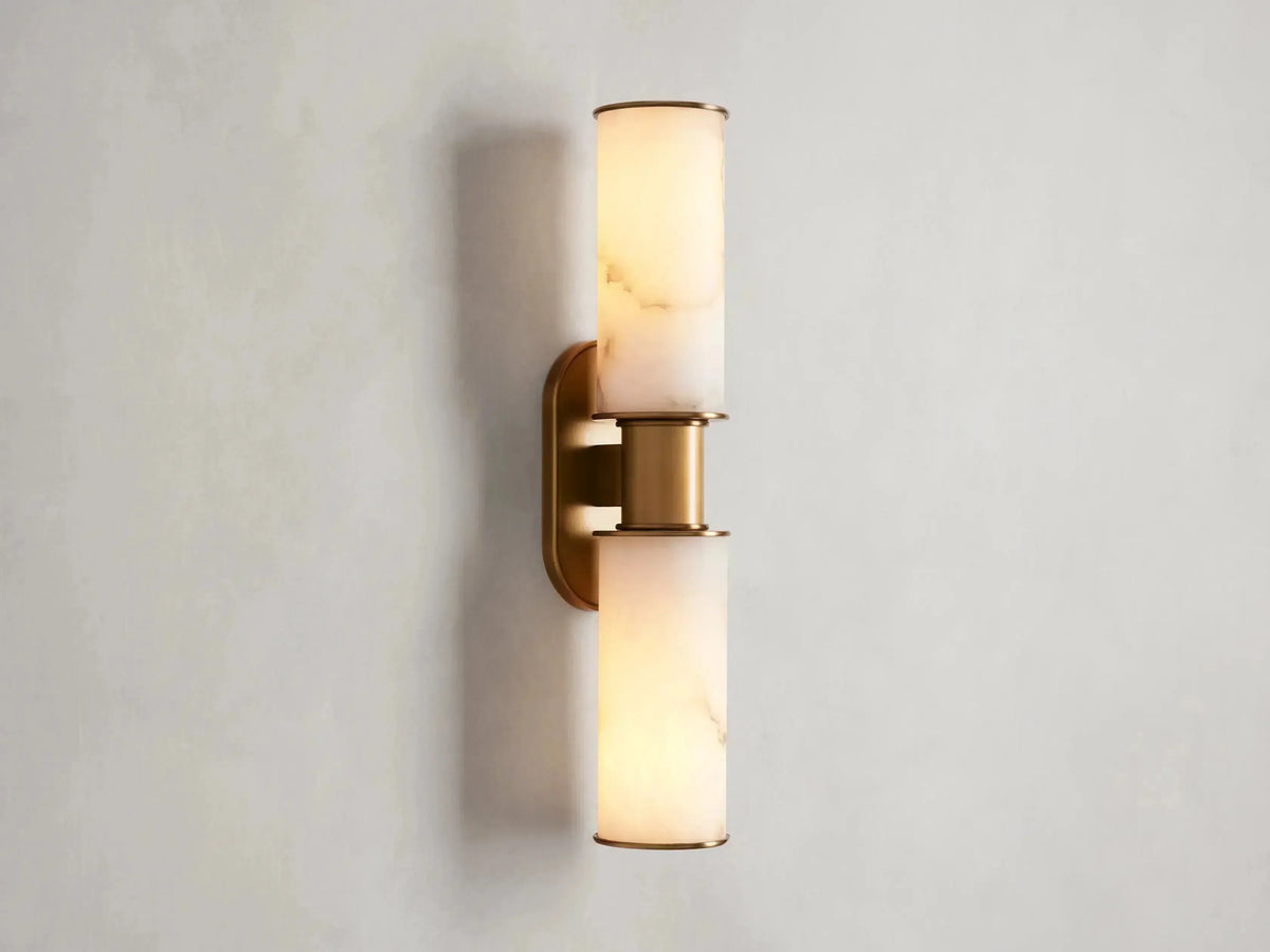 Harlin 2-Light Wall Sconce in Alabaster - view 5