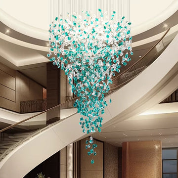 Crystal Pendant Foyer Chandelier