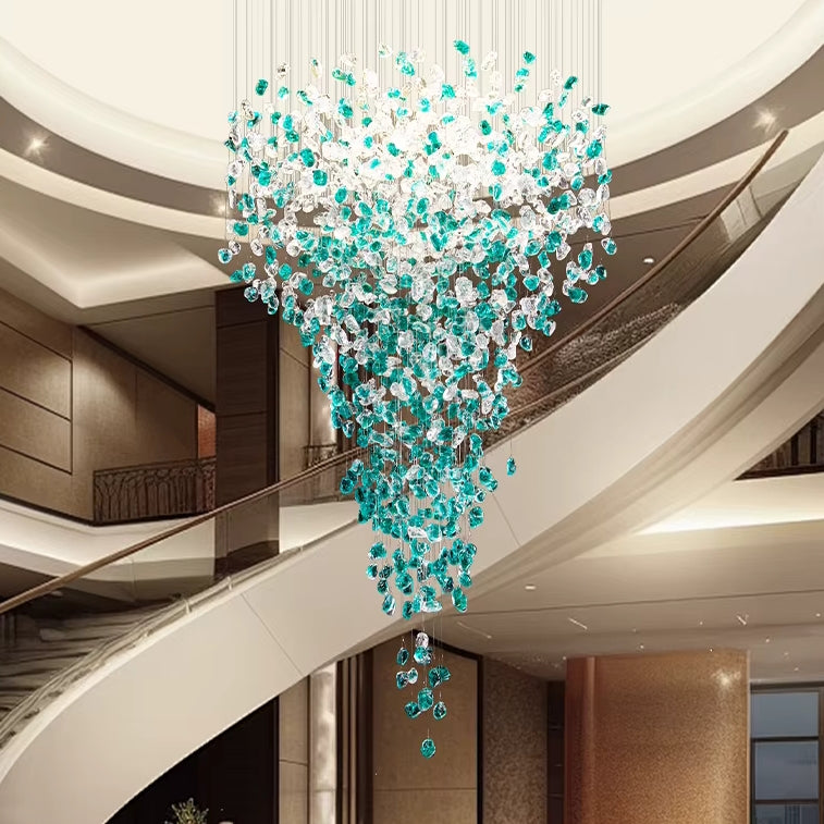 Crystal Pendant Foyer Chandelier
