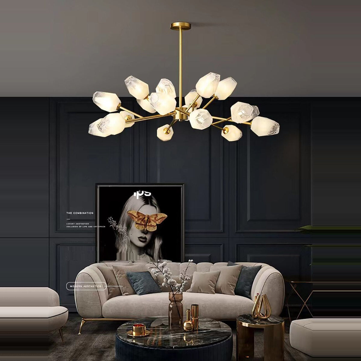 Multi Pendant Modern Chandelier - view 3