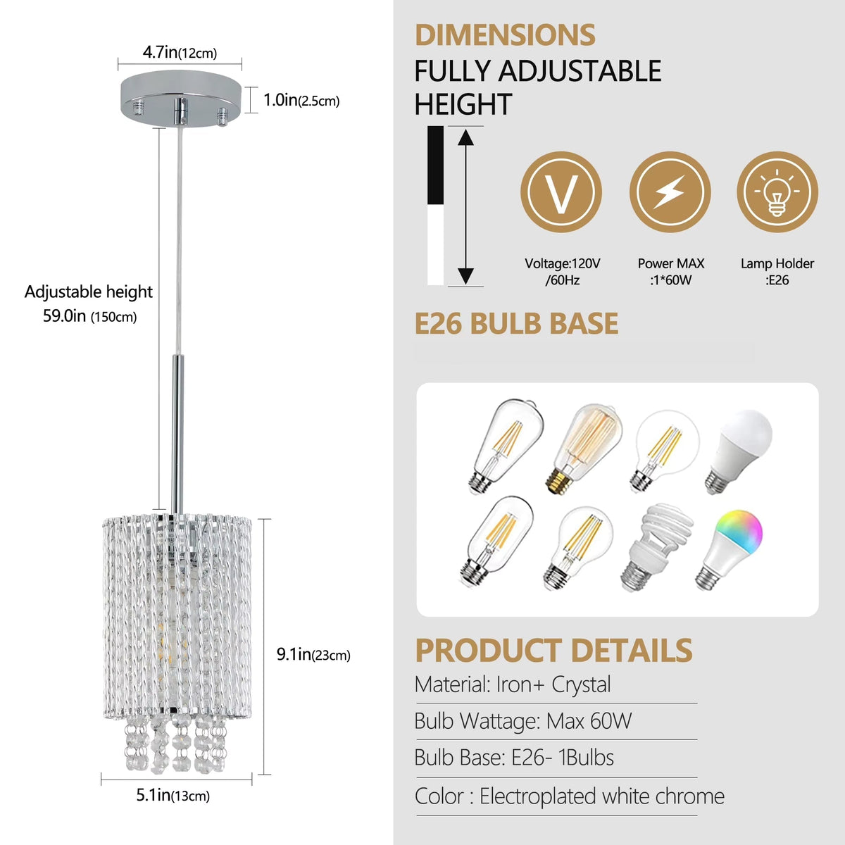 Alleri Crystal Pendant Lights, Set Of 3 - view 7