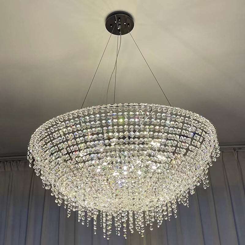 Adena Crystal Tassel Chandelier