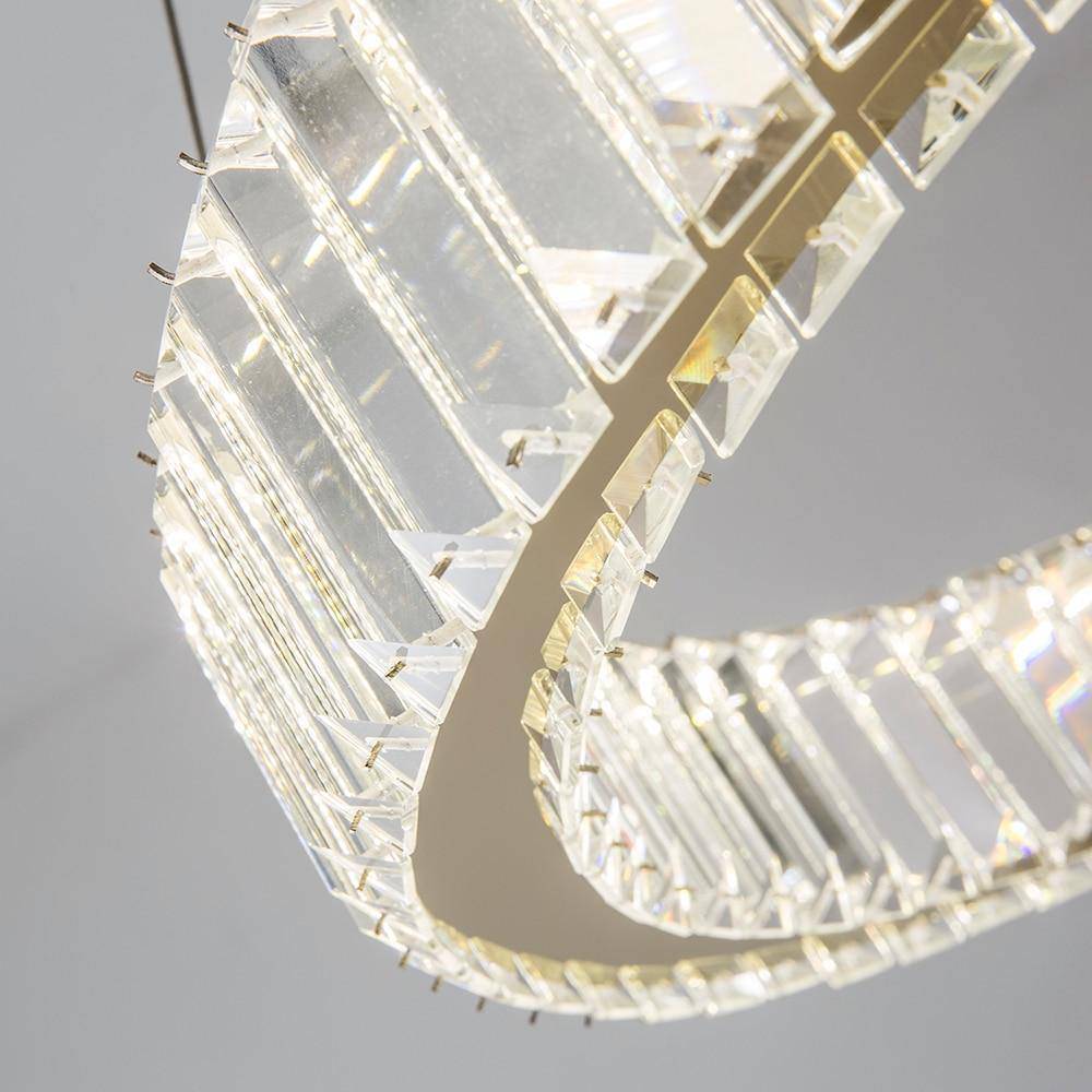 Roma 2-Ring Crystal Chandelier - view 2