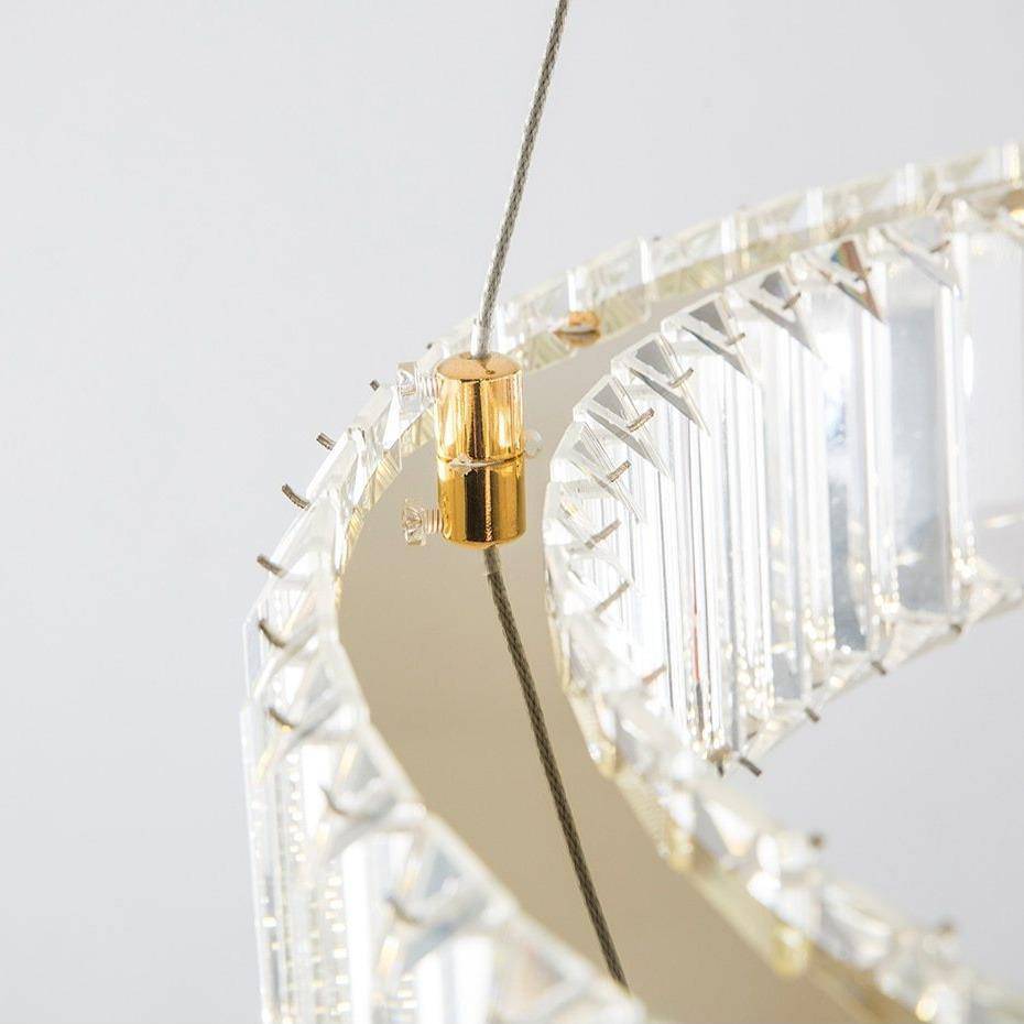 Roma 2-Ring Crystal Chandelier - view 5