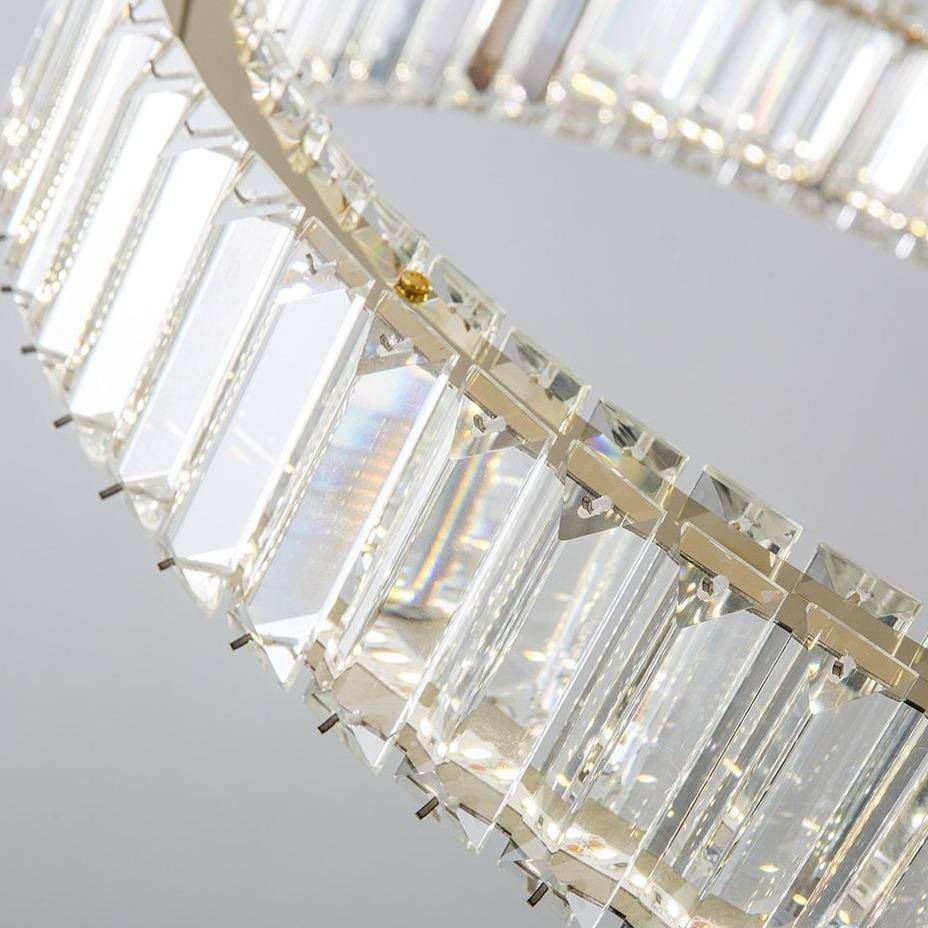 Roma 2-Ring Crystal Chandelier - view 4