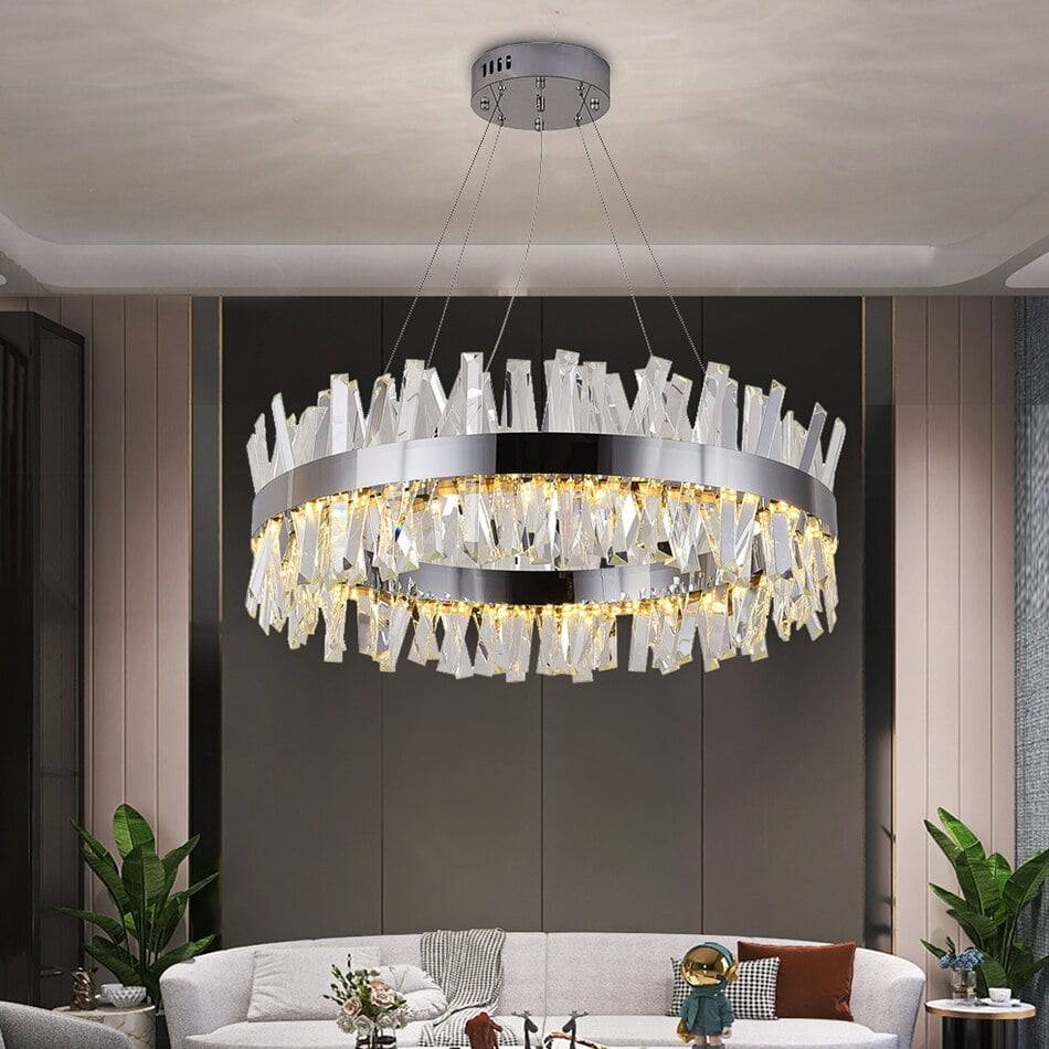 Calvi Crystal Modern Chandelier - view 3