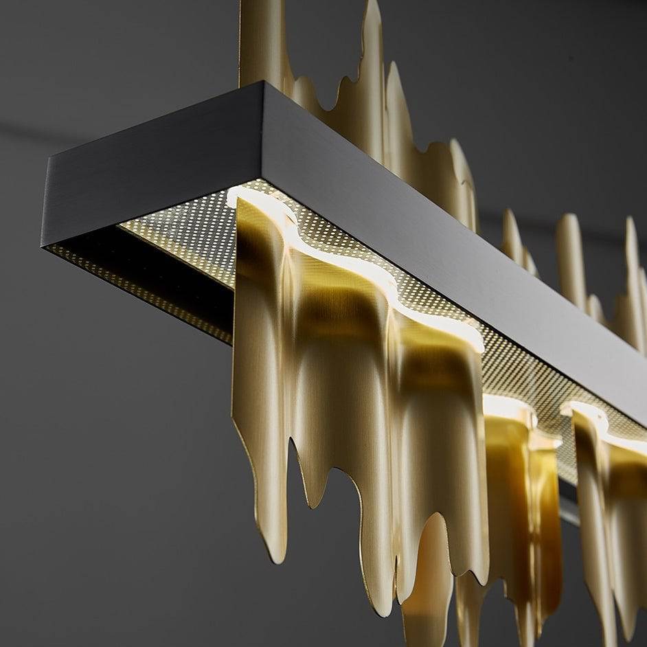 Nera Brushed Brass Dining Room Chandelier