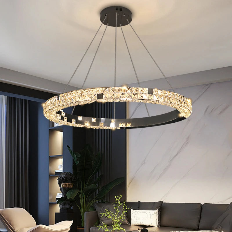 Bacci Crystal RingModern Chandelier - view 3