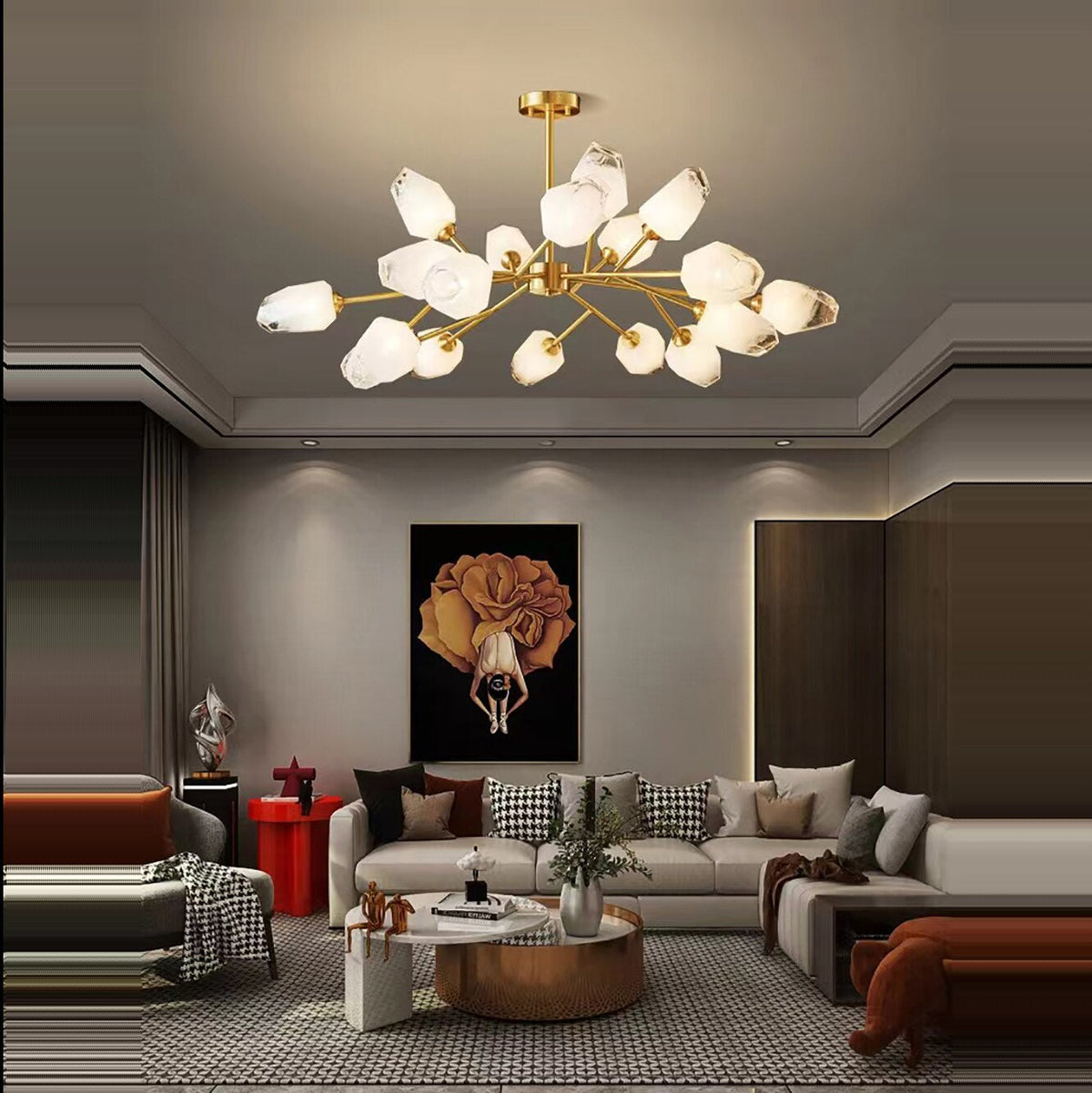 Multi Pendant Modern Chandelier - view 4