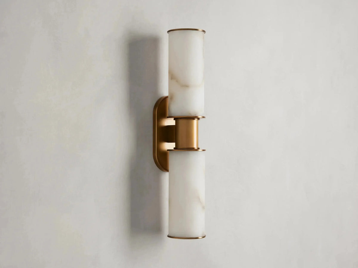 Harlin 2-Light Wall Sconce in Alabaster - view 7