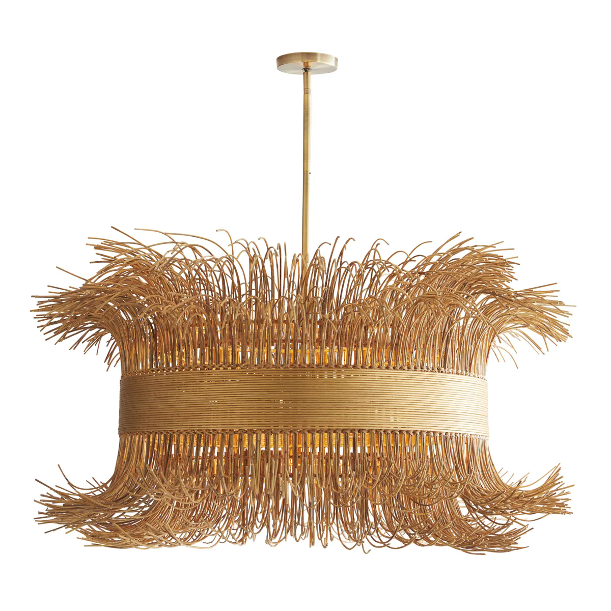 Filamento 6 Light Wide Abstract Drum Chandelier - view 2