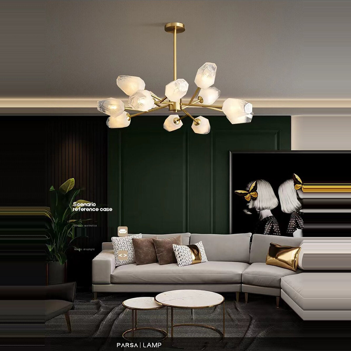 Multi Pendant Modern Chandelier - view 5
