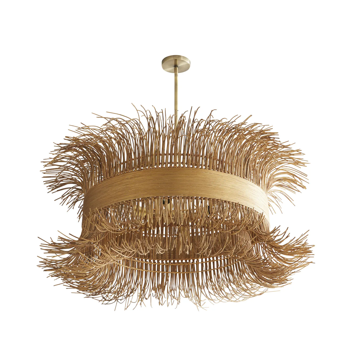 Filamento 6 Light Wide Abstract Drum Chandelier - view 3