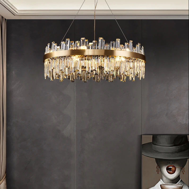 Asti Crystal Modern Chandelier - view 3