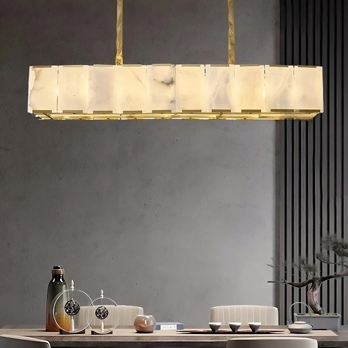 Natural Marble Ceiling Chandelier - view 3