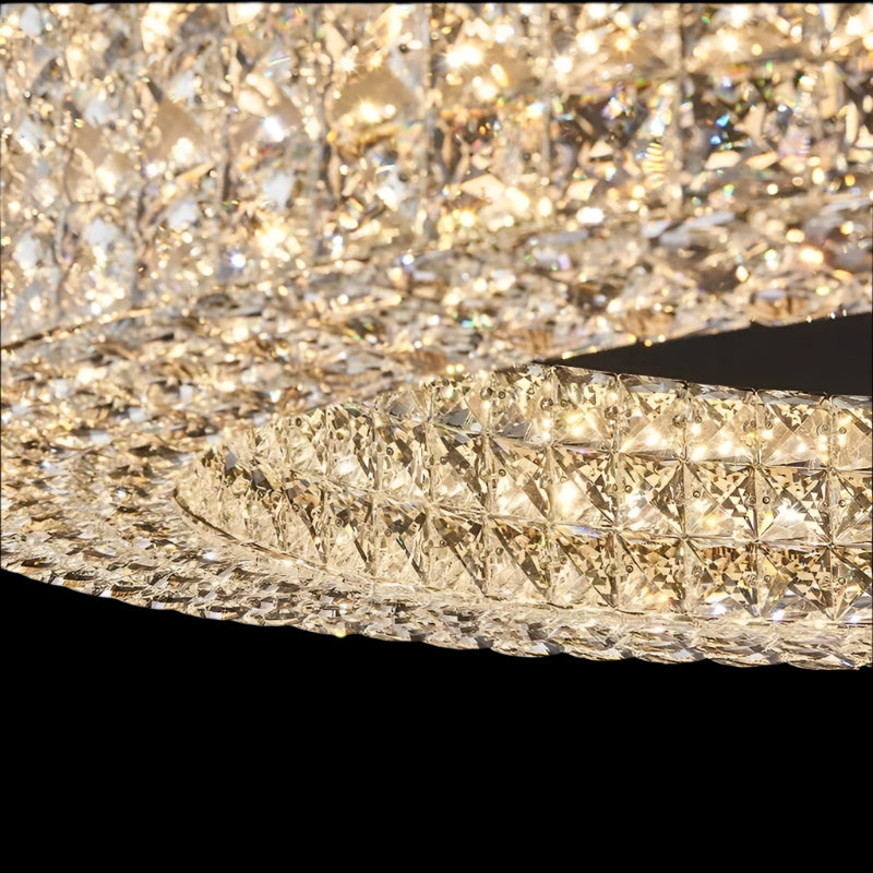 Bacci Crystal Modern Chandelier, Gold - view 7