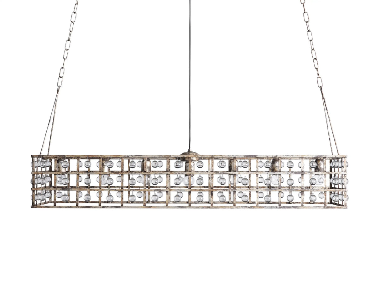 La Cage Rectangular Chandelier 7 Light