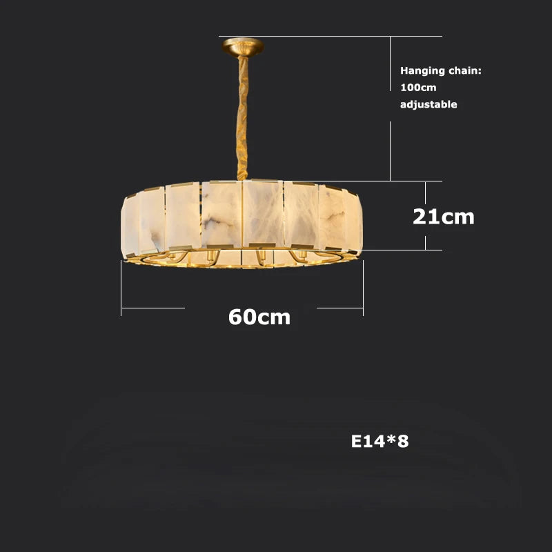 Natural Marble Ceiling Chandelier - view 7