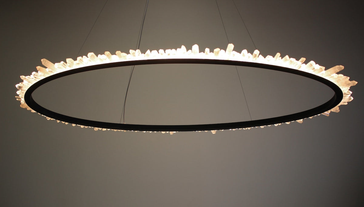 Ring Quartz Chandelier