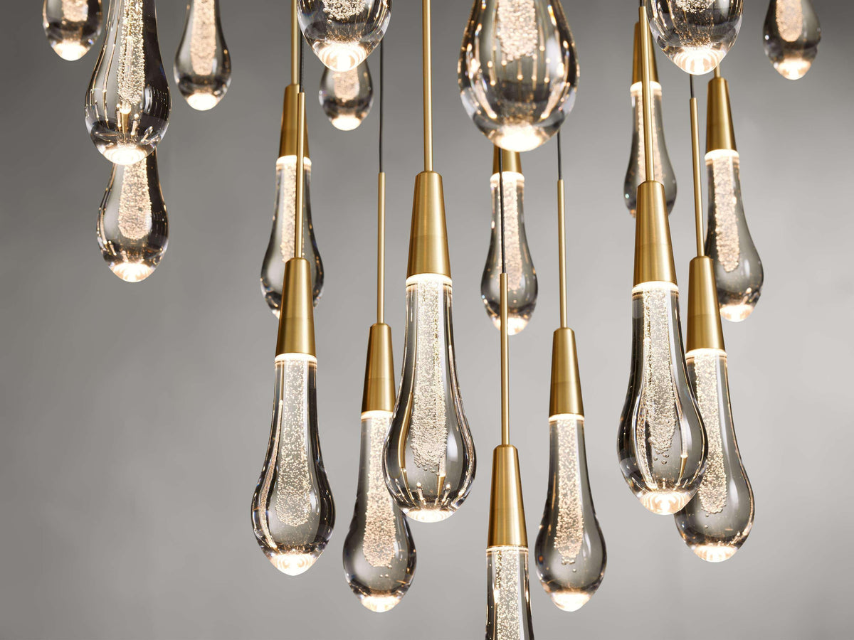 Soltaire Round Chandelier 17" 24" 36“ 58“