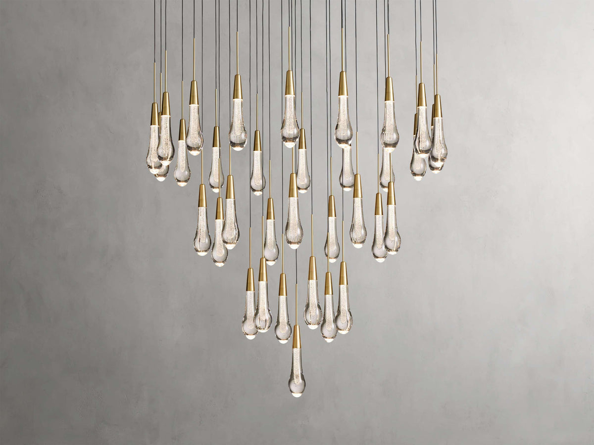 Soltaire Round Chandelier 17" 24" 36“ 58“