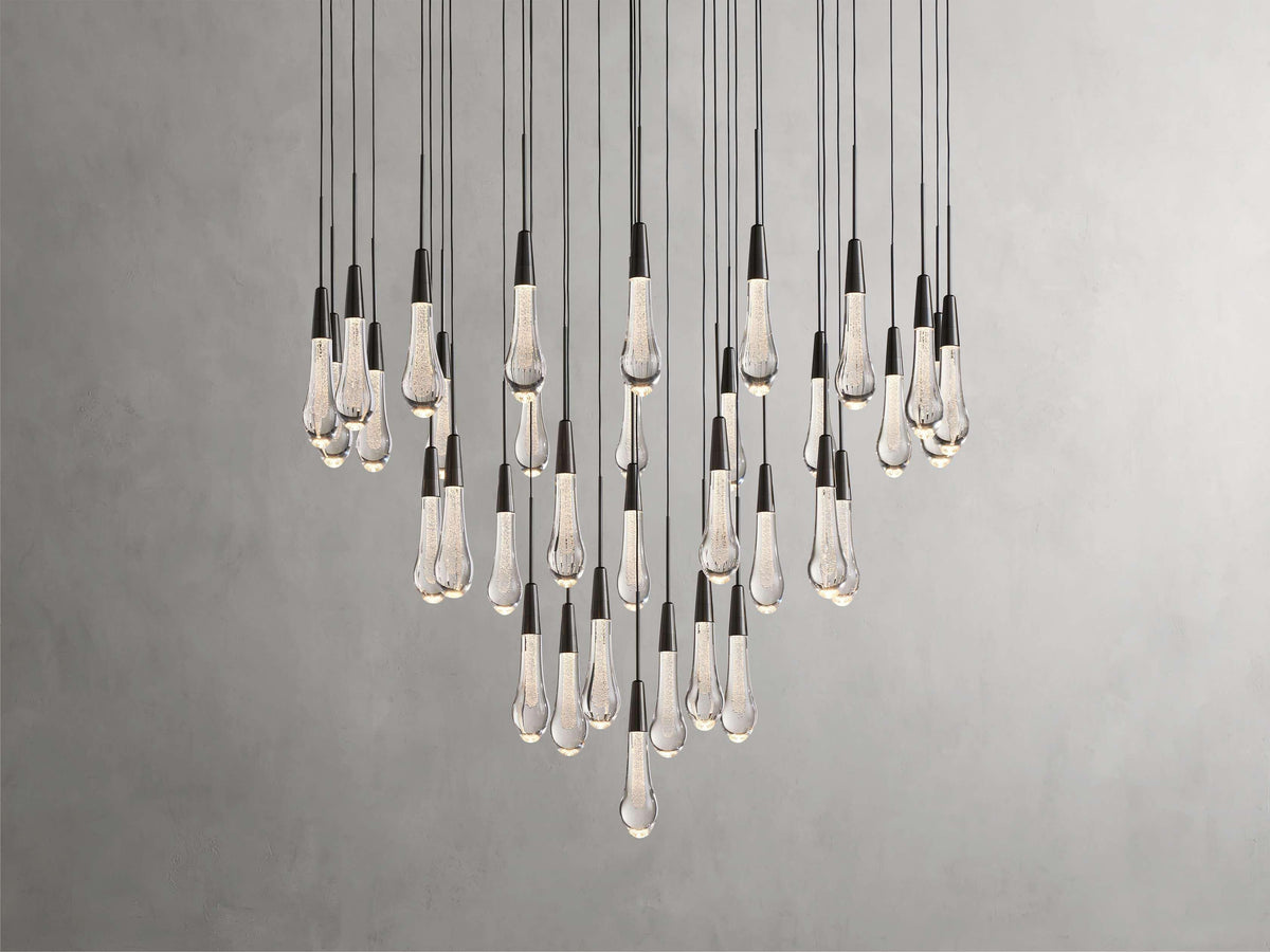 Soltaire Round Chandelier 17" 24" 36“ 58“