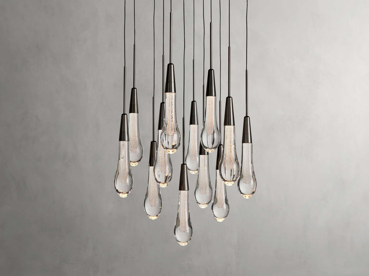 Soltaire Round Chandelier 17" 24" 36“ 58“